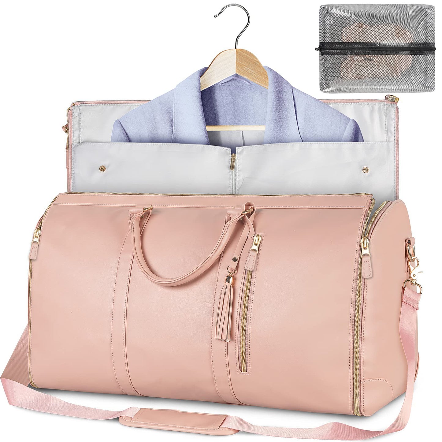 AMAZING Foldable Travel Duffle Bag with Garment Section
